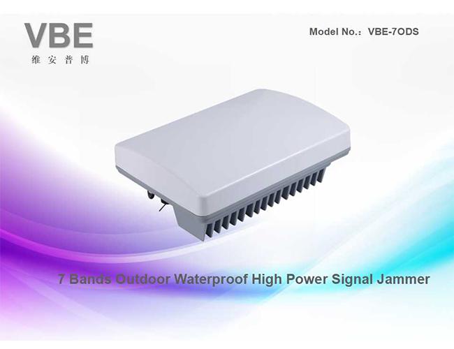 7 Einfachkanal des Band-Handy-Signal-Störsender-10W im Freien für Gefängnis, wasserdichter eingebauter Antenne Mobiel-Signal-Störsender